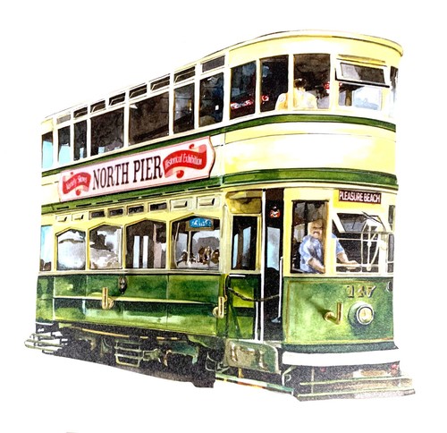 Tram key rack - tram, gift