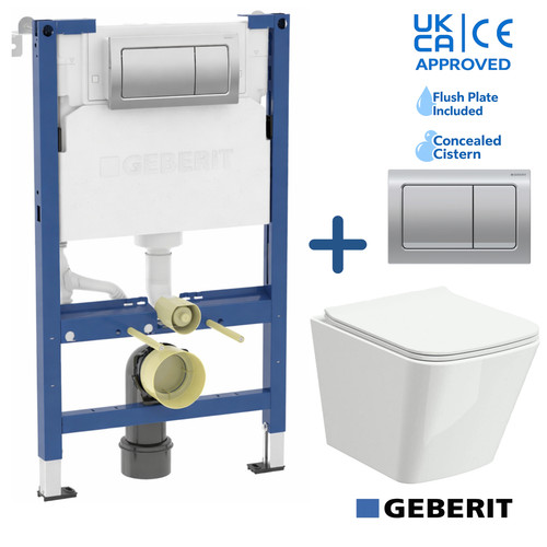 Wall hung toilet geberit 98cm - hung,