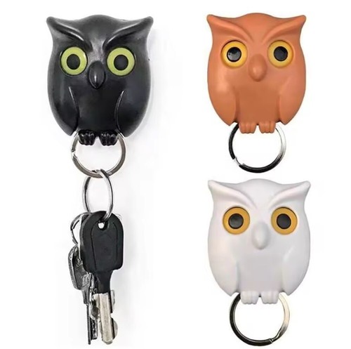 3pcs owl key hanger hooks - owl,