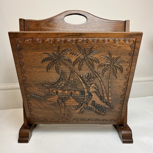 Vintage carved wooden - carved, magazine