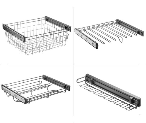 Soft close pull out wardrobe