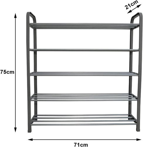 Black tier shoe - shoe, storage