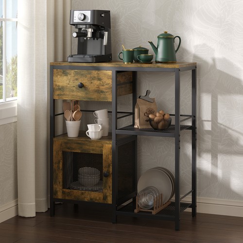 Rustic kitchen baker storage - rustic,